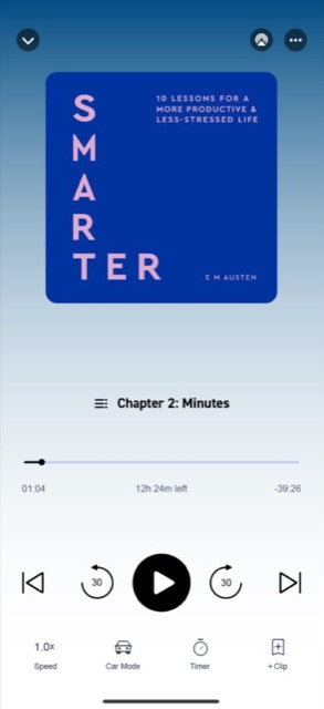 Smarter audiobook preview on phone