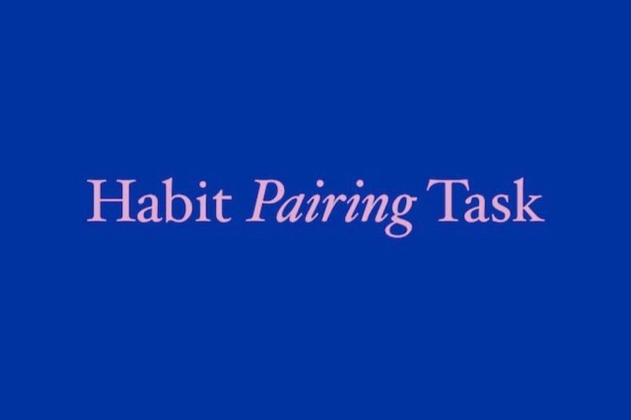 Habit Pairing Tasks worksheet preview