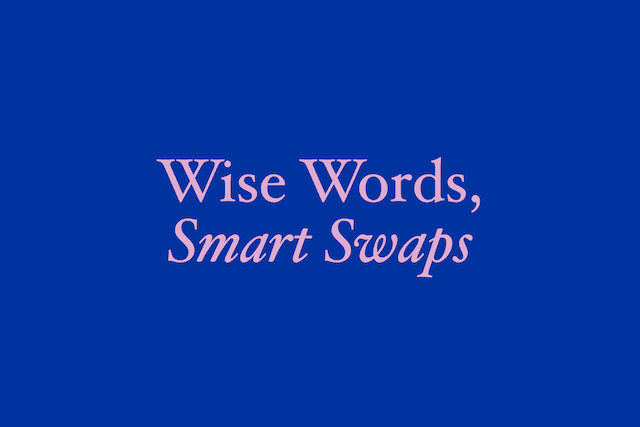 Wise Words, Smart Swaps worksheet preview